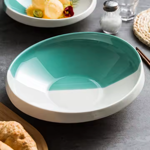 Vajilla de porcelana de lujo de alta calidad de estilo nórdico, platos de cerámica para servir cenas, plato de postre para Hotel y restaurante - Product Image 3