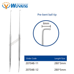Orthopedische gegroefde zenuwwortelstripper van roestvrij staal, zenuwretractor, zenuwstripper, neuromicrochirurgische instrumenten van Wuyang - Product Image 6