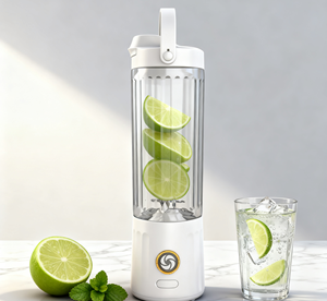 Portable Blender 550ml 150W USB Rechargeable Car Use 6 Blades Heavy Duty Turbo Leak Proof Smoothie <b>Maker</b> Outdoor Ice Crushing - Product Image 6