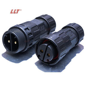 Conector de Cable de Alimentación Impermeable IP68 para Exteriores LLT M25 de 2 Pines para Iluminación LED - Product Image 1