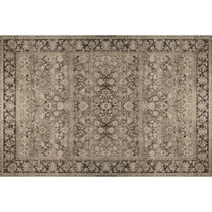 พรมวินเทจชิคทรงสี่เหลี่ยมผืนผ้าสีน้ำตาล ทอจากผ้าแคชเมียร์อย่างดี สำหรับปูพื้นห้องนั่งเล่น - Product Image 1