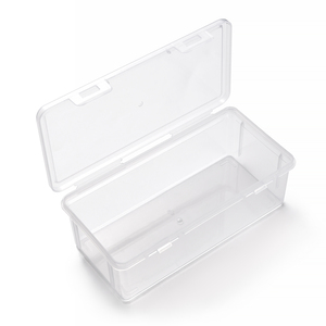 Boîte de rangement portable en plastique transparent pour outils de manucure, étui vide anti-poussière pour accessoires de manucure - Product Image 2