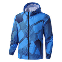 Vente en gros de nouvelles vestes d'automne respirantes à capuche à rayures personnalisées pour hommes