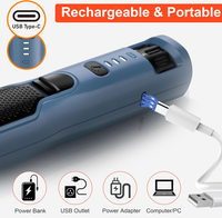 Lime à ongles pour chien tendance, 7 vitesses et 360° °   Coupe-ongles électrique pour chien à LED, outil de toilettage et de lissage indolore pour les pattes des animaux de compagnie