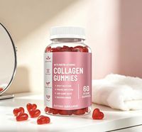 Gummies de collagène en gros avec biotine et vitamine C, 60 gummies pour femmes, favorisent la santé de la peau, des cheveux, des ongles et des articulations, complément beauté