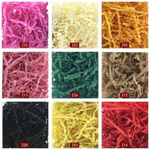 Tiras de papel arrugado de colores, 1 libra, 3 mm de ancho, relleno acolchado para cajas de regalo, embalaje de bodas - Product Image 5