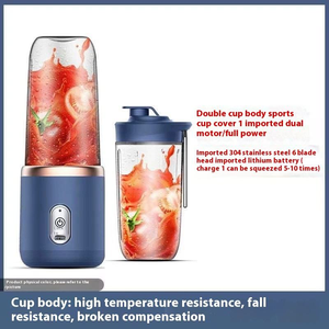Gran oferta <span class=keywords><strong>de</strong></span> exprimidores y escariadores, Mini exprimidor portátil <span class=keywords><strong>de</strong></span> 400ml, licuadora <span class=keywords><strong>de</strong></span> viaje con cuchillas para PC, mezclador <span class=keywords><strong>de</strong></span> tazas, exprimidor <span class=keywords><strong>de</strong></span> frutas Popular - Product Image 4