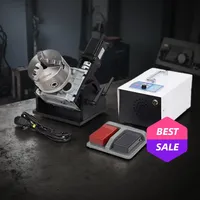 Tête de division CNC de précision avec contrôle de vitesse, positionneur de table rotative, bras mécanique, mandrin de fixation pour soudage laser à l'argon 80mm 160mm