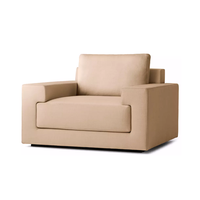 Canapé d'angle d'intérieur haut de gamme en tissu, avec accoudoir gauche et accoudoirs à rainures, structure en bois massif, mobilier de salon d'hôtel