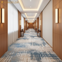 Maschinell Gefertigter Gewebter Teppich mit Abstraktem Muster Schlingenflor Nylon Waschbar Kommerzieller Wand-zu-Wand Büroboden-Teppichboden auf Rolle für Hotels