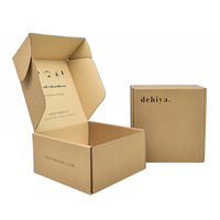 Großhandel individuell bedruckte Kraft Maling Papier Pappkartons Faltbare Geschenk verpackung Kraft Versand Mailer Box