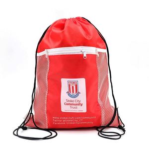 Custom Nylon Waterproof <b>Drawstring</b> <b>Backpack</b> Promotional Polyester <b>Drawstring</b> Bag - Product Image 5