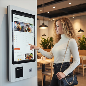 Kiosque de paiement interactif en libre-service WUXIN 21,5/27/32 pouces, kiosque à écran tactile <span class=keywords><strong>automatique</strong></span>, machine de commande <span class=keywords><strong>automatique</strong></span> pour restaurant - Product Image 6