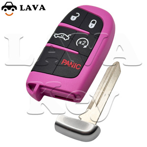 Pegatina negra rosa para Scat Pack 392 DAYTONA HEMI Challenger VIPER Hellcat SRT Redeye Demon 170 RT Carcasa de llave inteligente con control remoto - Product Image 1