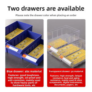 Bộ phận 100 ngăn kéo tủ, tủ lưu trữ linh kiện điện tử với ngăn kéo nhựa cho công cụ và tổ chức tập tin - Product Image 3