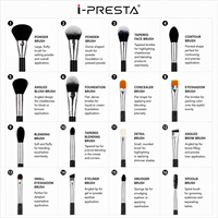 Ensemble de pinceaux de maquillage professionnels personnalisés, manche en bois noir, virole en aluminium argenté, pinceaux cosmétiques, usine OEM ODM