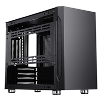 ITX — boîtier pour ordinateur de bureau gamer, Mini tour de pc pour mini-itx, panneau latéral plat, coque en métal, pour carte mère micro-atx, à monter soi-même