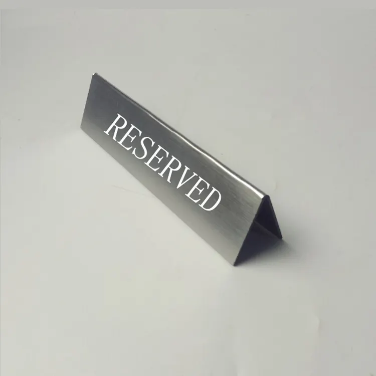Table Top Sign Stands Acrylic Reserved Sign Reserved Table Sign for Restaurant