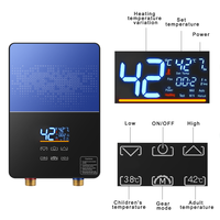 Chauffe-eau électrique instantané à écran tactile 220V-240V 5500W, température constante, équipement de cuisine et de douche domestique