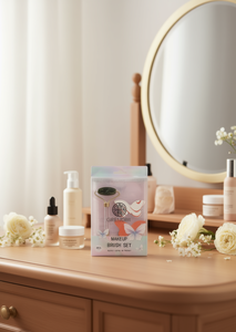 Set di pennelli per trucco Grenobil, 2 pezzi, strumento per massaggio facciale con manico in pietra siliconica - Product Image 2