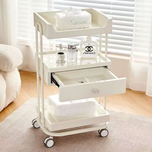 Hair Salon White <b>Tool</b> <b>Cabinet</b> Salon Furniture Rolling Trolley Cart Best-Selling Trolley for Salon Manicure Shelf <b>Tools</b> Rack - Product Image 4