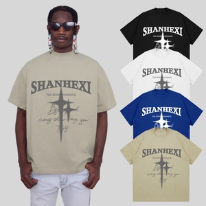 T-shirt pour homme <span class=keywords><strong>DG</strong></span>, <span class=keywords><strong>marque</strong></span> tendance européenne et américaine, imprimé lettres, style streetwear hip-hop rétro, ample, poids lourd, taille S - Product Image 5