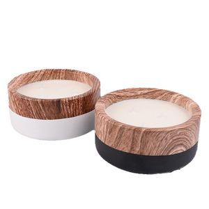 Bougie parfumée en cire de soja à deux mèches, style nordique, dans un pot en ciment, pour la décoration de la maison - Product Image 3