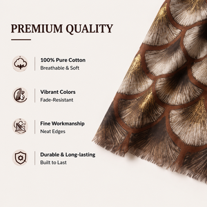 Custom Printed Long Scarf 180x90cm Premium Cotton Fashion Wrap Shawl OEM ODM Personalized Design for Women - Product Image 2