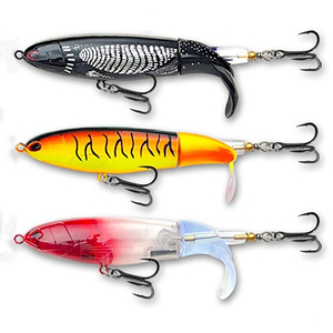 Leurre flottant en plastique ABS pour pêche en surface, 10 cm, revêtement laser, leurre de type minnow avec hameçons triples tranchants pour la pêche au bar RL09 - Product Image 1
