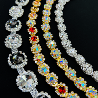 Chaîne de strass Bling Bling de haute qualité, écologique, pour accessoires vestimentaires, décoration en verre pour robes et chaussures
