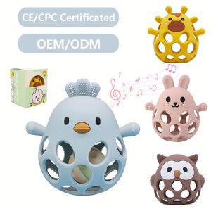 Juguete Mordedor Sensorial de Silicona Suave para Bebés, Libre de BPA, para Alivio de Encías, OEM/ODM - Product Image 1