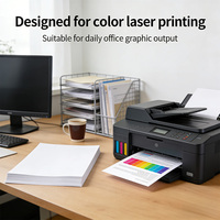 ACO Grosir Kertas Printer Laser Warna A4 100 Lembar 200G Matte Mengkilap untuk Mencetak, Menyalin, dan Menulis Harga Murah