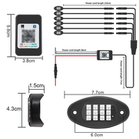 RGBW Rock Lights 4Pods 6Pods 8Pods 10Pods 12Pods APP Contrôleur Lumière pour Camion ATV UTV Buggy Bateau Voiture Lumières Décoratives