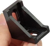YouQi — support d'angle noir en aluminium en Extrusion 2020, support avec fente de 6mm, 2028 2020