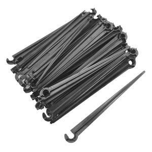 Support capillaire de type C 47 mm pour irrigation goutte à goutte, tige de fixation en plastique noir à insérer dans le sol pour micro-irrigation de jardin - Product Image 5