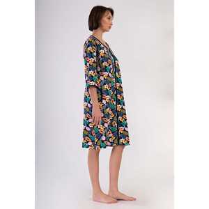 Robe de nuit pour femmes, taille XXL, manches 3/4, poche zippée, vêtements de maison - Product Image 3