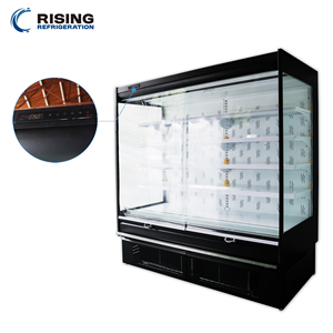 Vitrina Refrigerada Abierta con Cortina de Aire y Vidrio de Visión Completa para Supermercados, Ideal para Compras Impulsivas - Product Image 1