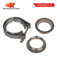 مشبك V من الفولاذ المقاوم للصدأ 304، مشبك Vband ذكر وأنثى للعادم للسيارات