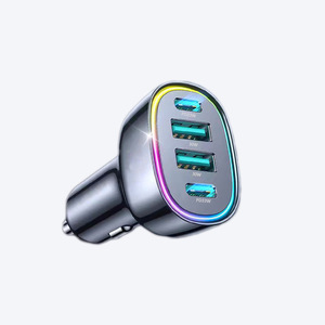 ที่ชาร์จในรถยนต์ 100W 4 พอร์ต PD อะแดปเตอร์ชาร์จเร็ว USB สำหรับใช้ในรถยนต์ - Product Image 3