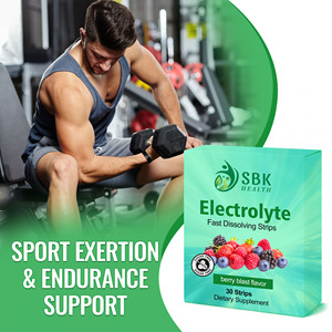 Factory Electrolyte Fast Dissolving Strips Sports <b>Supplement</b> with Sodium Potassium Provides Energy Mineral Oral Dissolving Film - Product Image 4