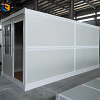 Maison de conteneur de bureau préfabriquée en acier portable de 20 pieds et 40 pieds pour appartement, pour la construction de salles de bain dans les hôtels, les écoles, les maisons