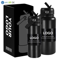 Distributeur de Bouteilles d'Eau 18 oz 32 oz, Gourde Thermique à Marque Privée pour Enfants, Tasse Isotherme Personnalisée en Acier Inoxydable