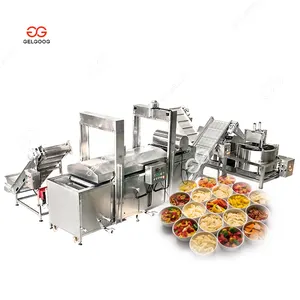 Continuous Automatic Nimko Fryer Fried Kibbeh Kurkure Production Machine Pellet Snack Frying Line