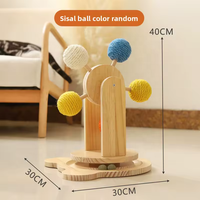 Factory Wholesale Premium Corrugated Cardboard Cat Scratcher Ramp Wooden Ferris Wheel Cat Toy