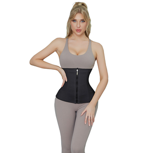 Ann <span class=keywords><strong>Chery</strong></span> Corset à fermeture éclair Entraîneur de taille en néoprène Plus Size Bustier Girdle 3 Hooks Waist Training Belt - Product Image 4