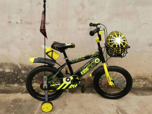 Vélo à une vitesse en acier HBHT pour garçons, 12 <span class=keywords><strong>pouces</strong></span>, avec roues stabilisatrices, pour usage routier, idéal pour les 2-12 ans - Prix abordable - Product Image 3