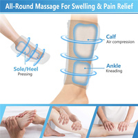 Appareil de Compression Rechargeable Dvt Masseur de Jambes Masseur de Mollet à Compression d'Air Sans Fil pour la Relaxation Musculaire