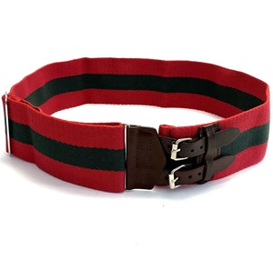 Cinturón estable <span class=keywords><strong>de</strong></span> cuero <span class=keywords><strong>de</strong></span> búhos y hebilla <span class=keywords><strong>de</strong></span> hierro, Color rojo, verde y rojo, <span class=keywords><strong>de</strong></span> buena calidad, para el mercado <span class=keywords><strong>de</strong></span> Fiyi, 8cm - Product Image 1