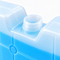 Plaque eutectique en gel de glace carrée en plastique HDPE durable de 3400 ml, grande capacité, pour congélateur domestique et refroidissement