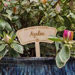 <b>Wooden</b> Handmade Plant Marker Personalised Garden <b>Stake</b> Custom Plant Label Flower Gift Tag Gardening Accessories Easy Install - Product Image 2